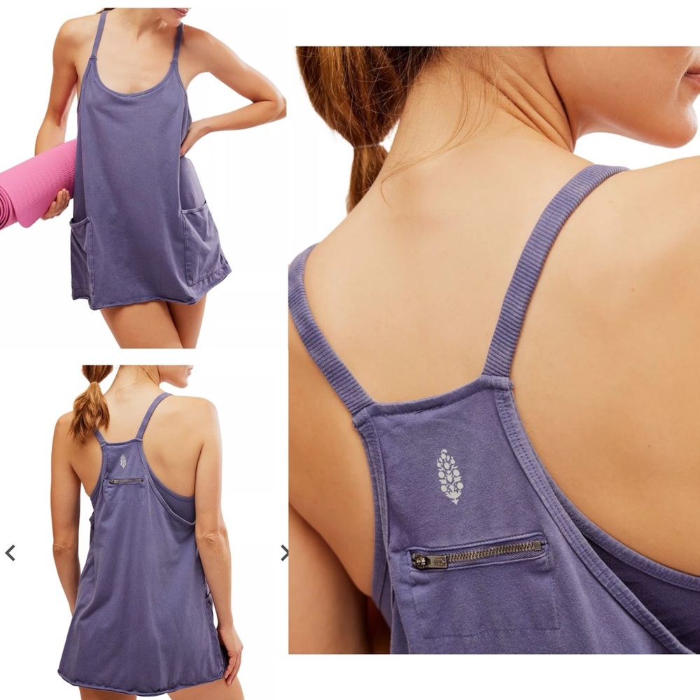 NEW Free People FP Movement Hot Shot Mini Dress - with logo! - Picture 11 of 13